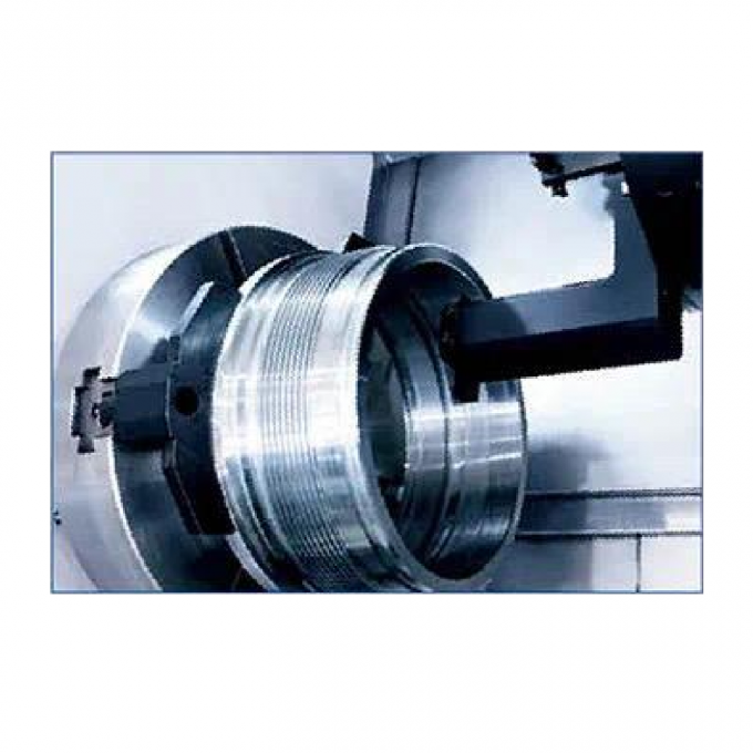 Centro de torneamento de metal CNC de cama inclinada HTC63n Fanuc Máquina de torno CNC horizontal de trabalho pesado 6