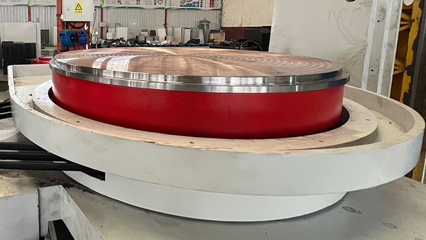 Máquina de rectificação de superfície horizontal CNC com mesa redonda rotativa HDMK380 Máquina de rectificação CNC 6