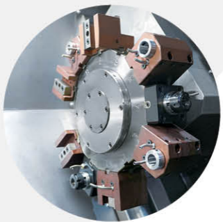 Torno CNC de precisão grande espessura fuso HTC40Q BMT55 Power Turret Slant Bed Torno CNC com eixo Y 7