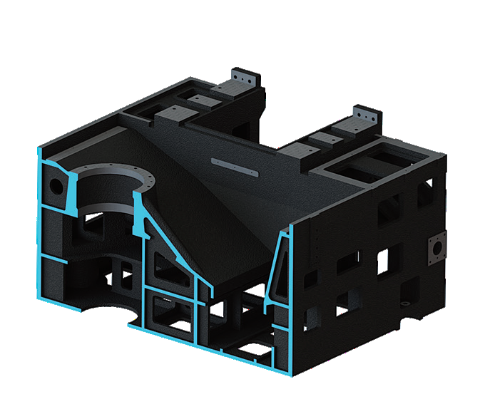 Torno CNC Vertical de Metal Grande V8H Altura Máx. de Corte 850mm Fanuc Torno Vertical CNC de Fresagem 1