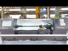 Máquina de torneamento CNC de servo motor 4 estações CNC de torneamento de metal CAK6385