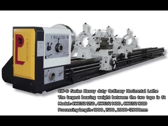 Máquina de torno de 12 metros CW61125D Carregamento de 6T Borração de fuso Diâmetro 120mm Torno manual pesado