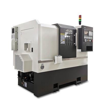 O único torno do CNC do eixo faz à máquina o tipo da fileira da faca de HK35L que gerencie o processamento