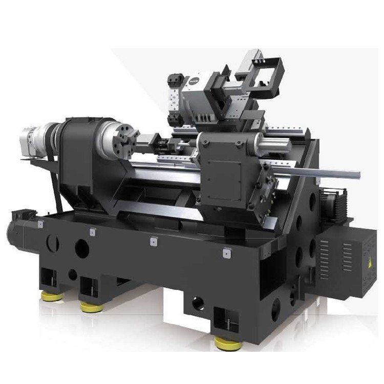 Centro de Torneamento CNC de Metal com Cama Inclinada HTC63n Torno Horizontal para Serviços Pesados e Fresadora