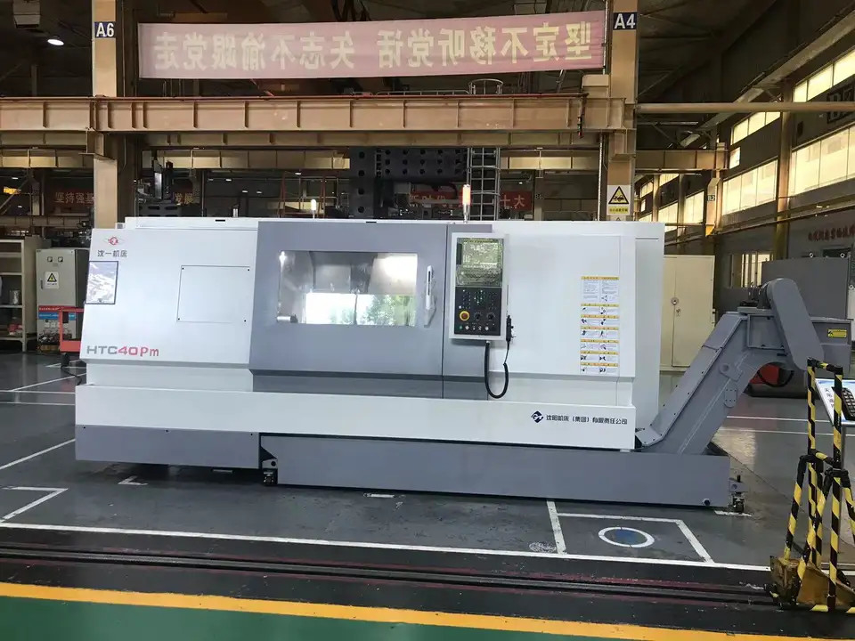 SMTCL CNC Torno HTC40P Leito inclinado Torno CNC Máquinas de fresagem CNC Centro de torneamento CNC para aço