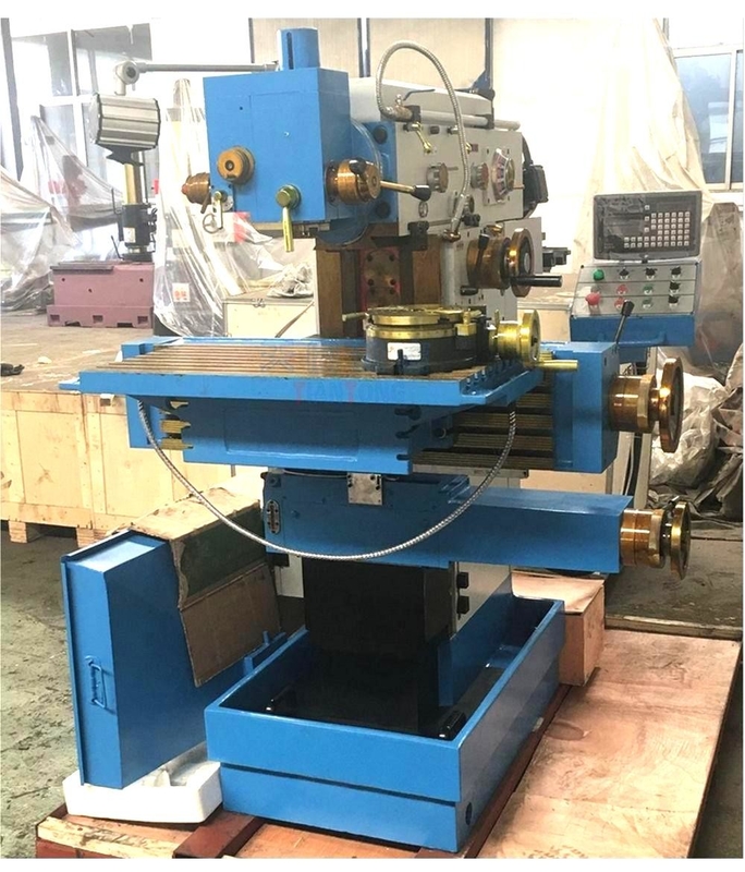 Tabela de elevação Máquina de fresagem universal X8132 cabeça giratória Máquina de perfuração manual de fresagem de alta precisão