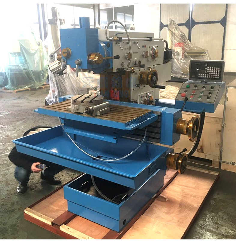 Tabela de elevação Máquina de fresagem universal X8132 cabeça giratória Máquina de perfuração manual de fresagem de alta precisão