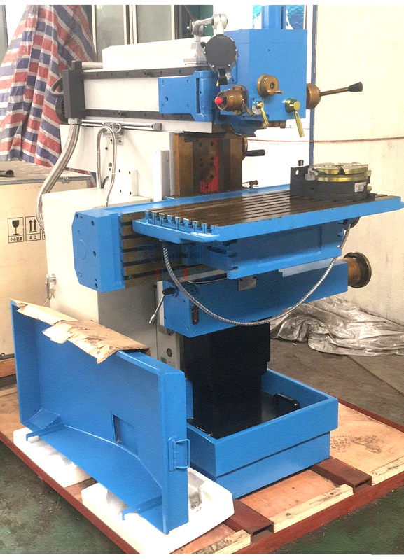 Tabela de elevação Máquina de fresagem universal X8132 cabeça giratória Máquina de perfuração manual de fresagem de alta precisão