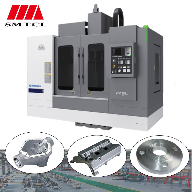 SMTCL VMC1100B Máquina de fresagem CNC de 4 eixos para metais Controladores Fanuc 3 eixos Centro de usinagem vertical
