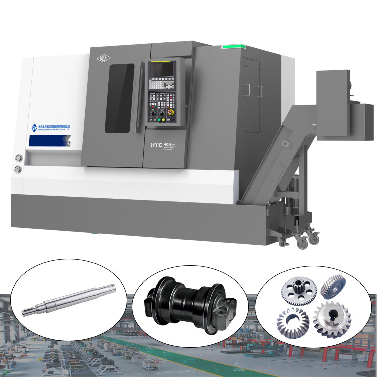 SMTCL Máquina de torneamento CNC pesada controlador Fanuc HTC40Sm/1500 Centro de torneamento com eixo Y e eixo C