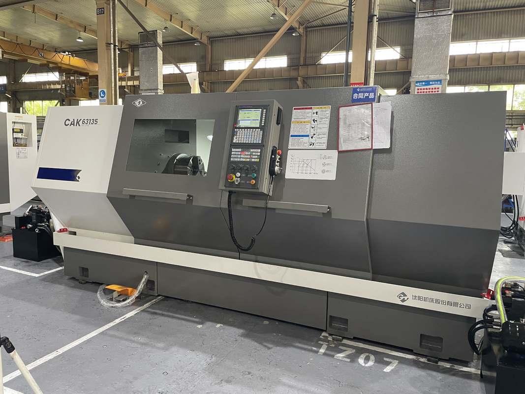 SMTCL Máquina de torno CNC de grande porte de metal pesado CAK63135 Torno CNC horizontal de cama plana