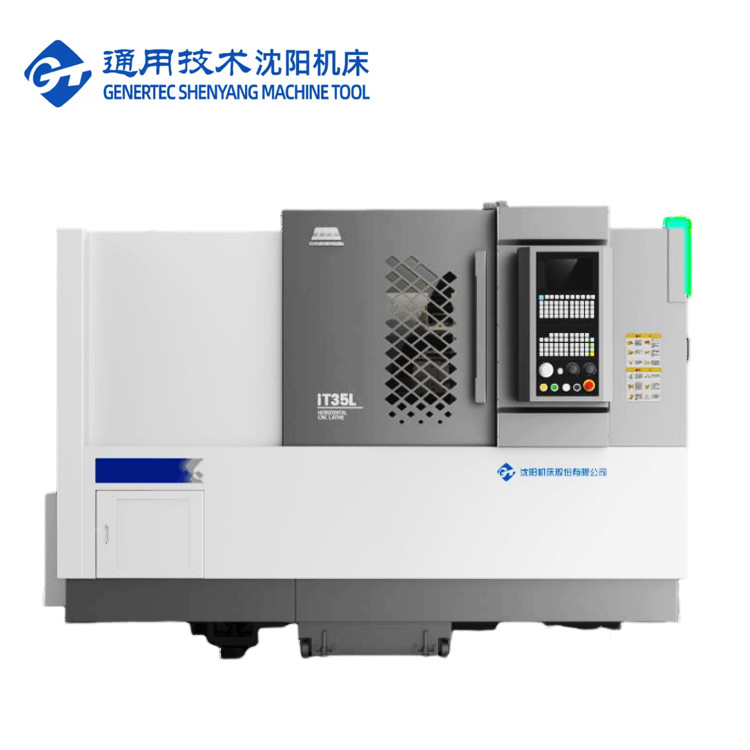 SMTCL Torno CNC horizontal Torno Metal IT35L Máquina de fresagem CNC Leito inclinado Torno CNC