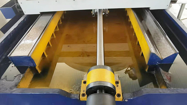 Máquina de moagem de superfície horizontal com mesa redonda rotativa HDM380 Máquina de moagem de controlo por PLC
