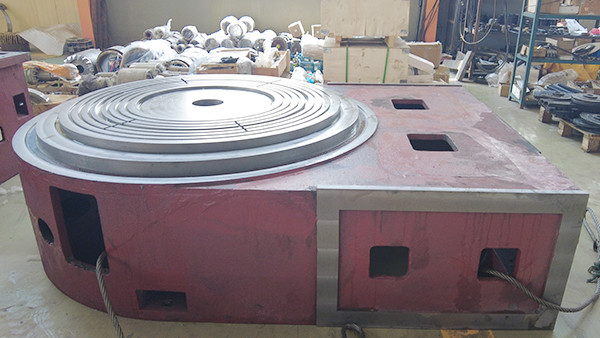 Máquina de moagem de superfície horizontal com mesa redonda rotativa HDM380 Máquina de moagem de controlo por PLC