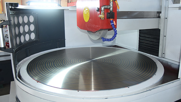 Máquina de moagem de superfície horizontal com mesa redonda rotativa HDM380 Máquina de moagem de controlo por PLC