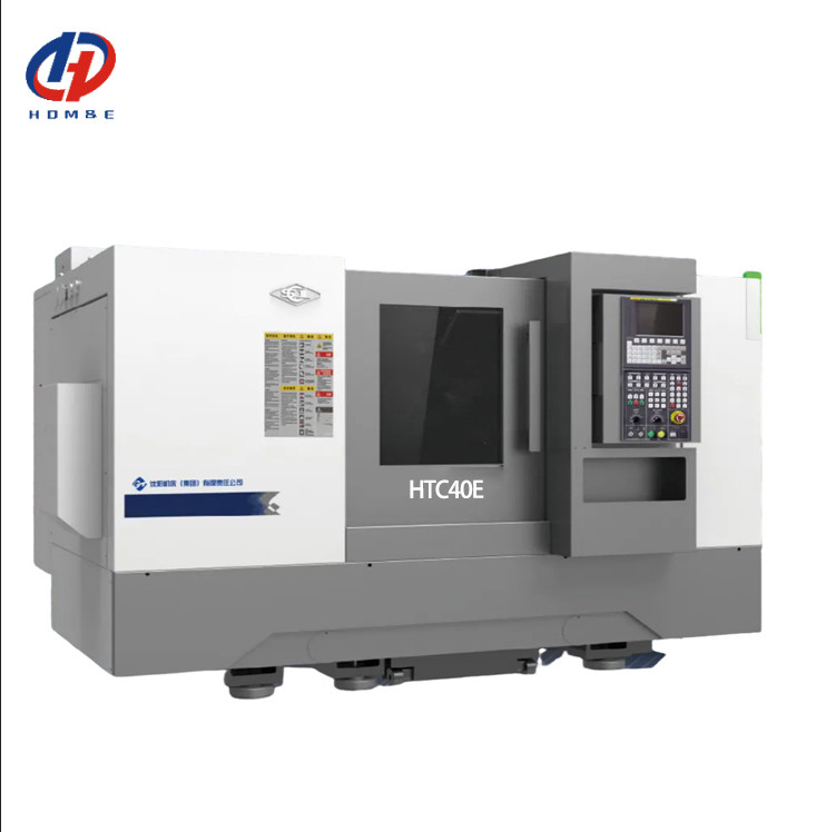 Torno CNC HTC40E Torno CNC de alta precisão horizontal de 30 graus de cama inclinada Torno CNC
