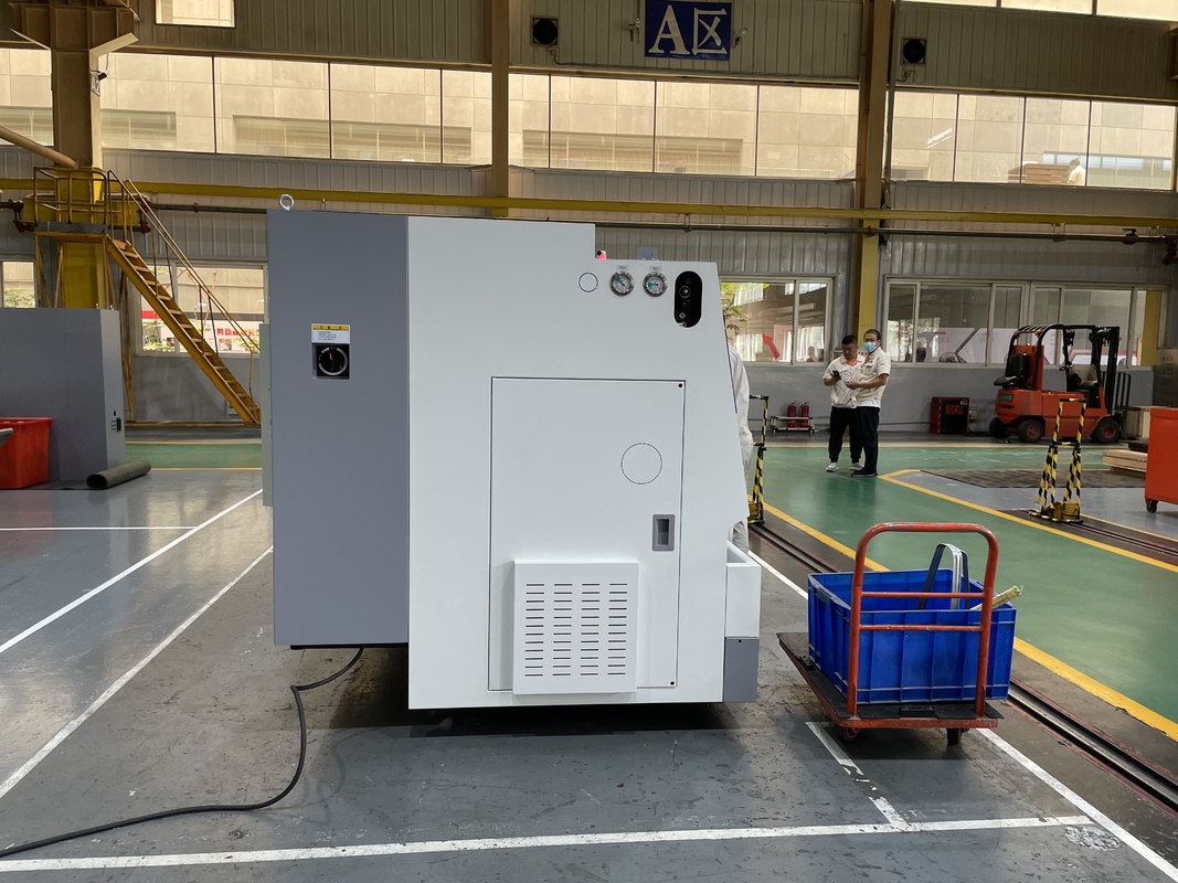 Torneio CNC grande HTC40P guia deslizante trilho Fanuc Torneio 12 Estação torre inclinada Cama Torneio CNC