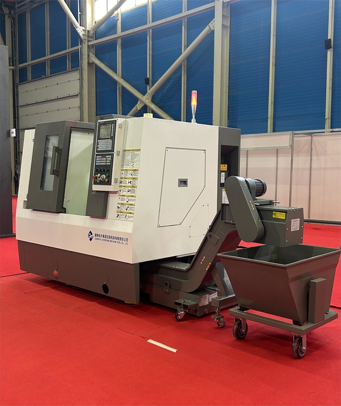 Pequenas peças de usinagem máquina de torno CNC HTC16-6 mangue fuso ferramenta gangue cama inclinada CNC torno