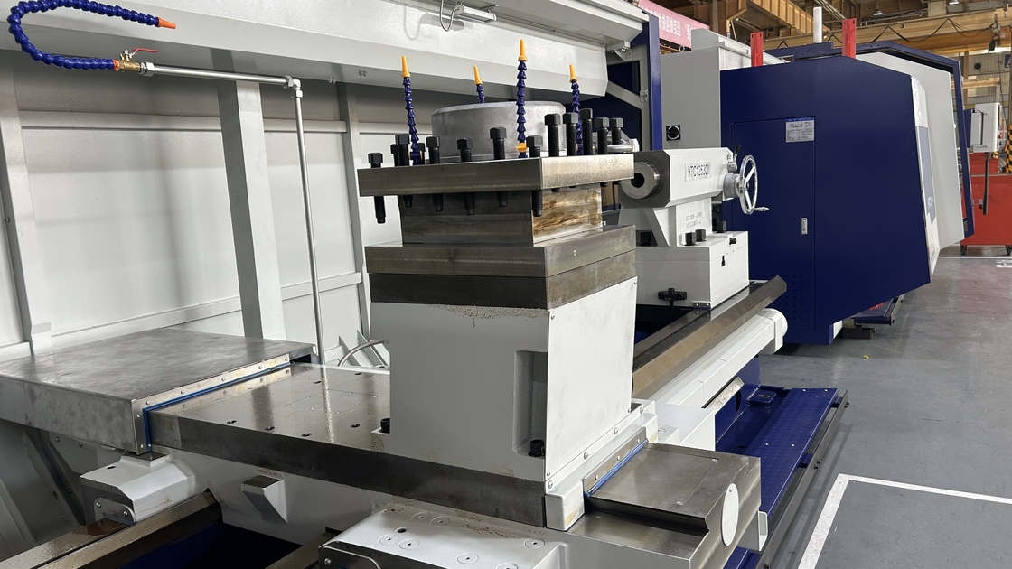 SMTCL CNC pesado de cama plana CNC torno HTC125150 fuso de furo diâmetro 130mm grande torno CNC