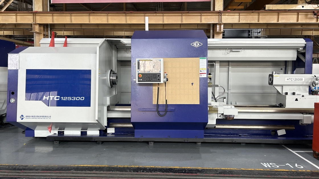 Máquina de torneamento pesada SMTCL CNC HTC125300 Max comprimento de corte 3000mm horizontal de cama plana CNC torno