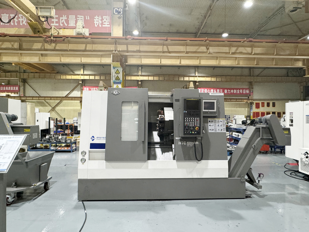 SMTCL CNC Lathe Mill Combo Machine HTC40Hm BMT55 Acionado Turret Horizontal CNC Turning Center