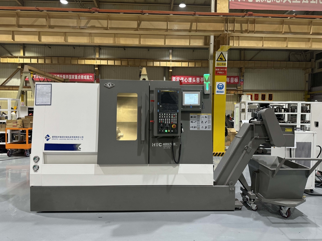 Torno CNC Horizontal HTC40H/500 Mandris Automotivos Eixos de Motor Eixos de Engrenagem Processamento Torno CNC