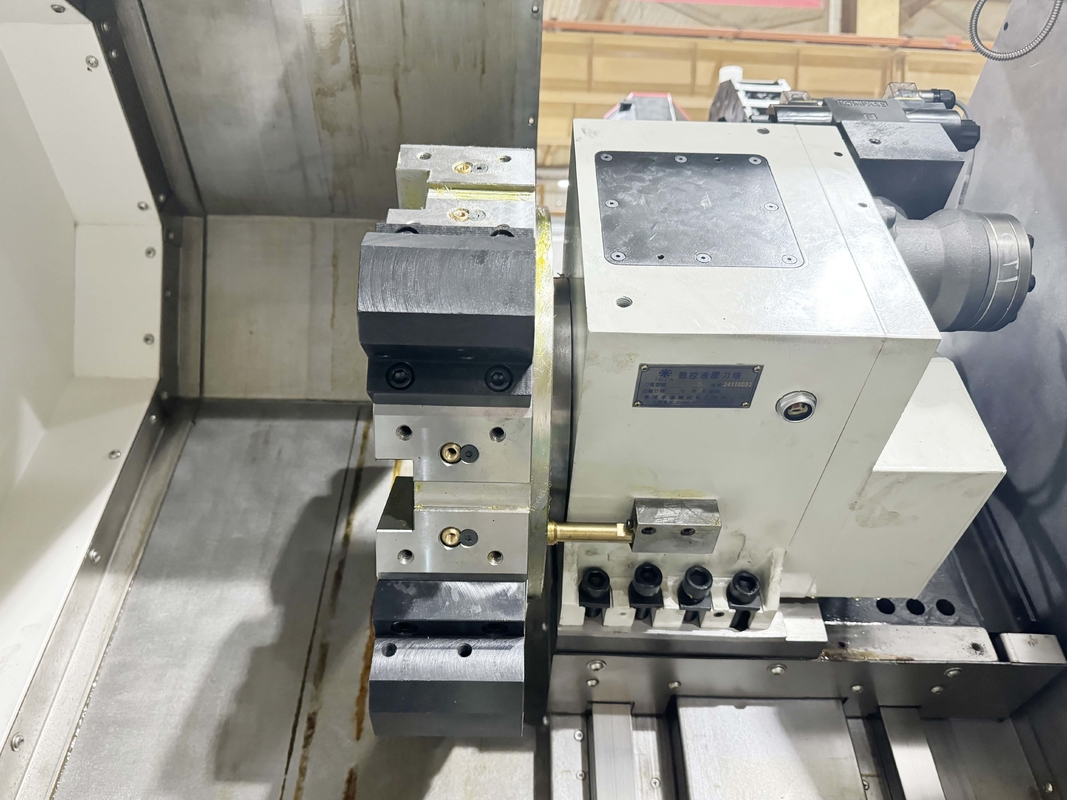 Máquina de torno CNC SMTCL HTC50B Sistema FANUC Horizontal 12 Estações Servo Turretos Inclinados Cama Torno CNC