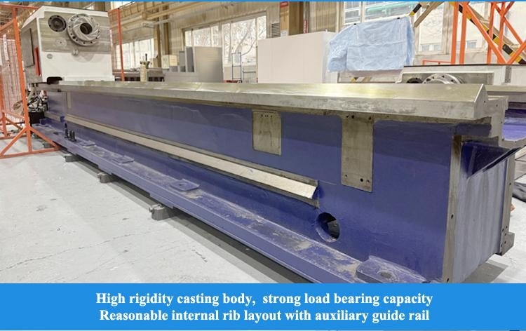 SMTCL Torno CNC pesado 5000mm HTC125500 Dormitório horizontal plano Torno CNC pesado