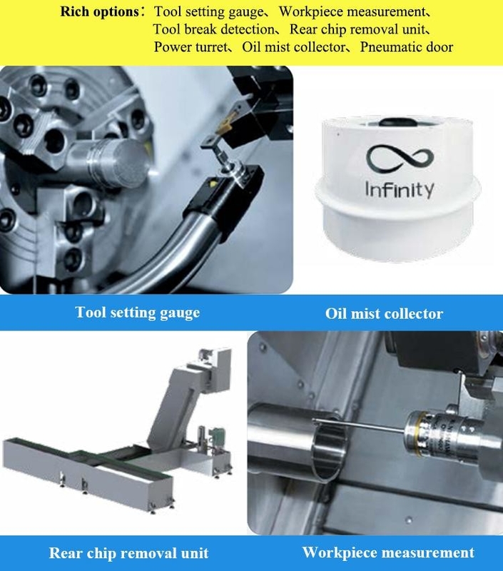 SMTCL Torno CNC horizontal HTC40H/500 Mandrels automóveis eixos de motor eixos de engrenagem Processamento de torno CNC