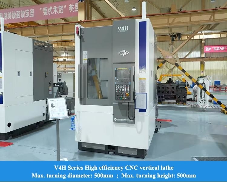 SMTCL Vertical CNC Lathe V4H CNC Vertical Milling Machine Lathe Milling Machine Combo Vertical CNC Lathe