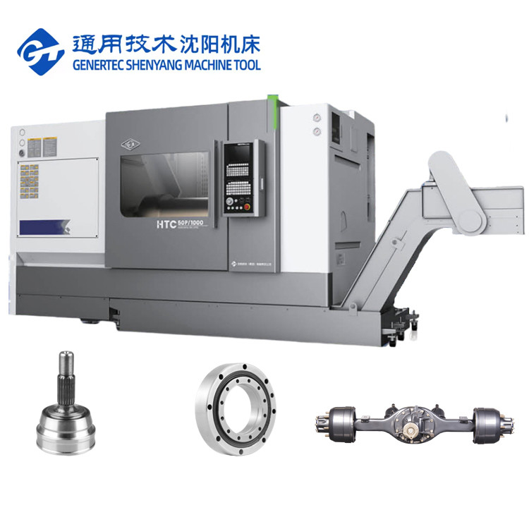 Leito inclinado CNC Torno HTC63Q comprimento máximo de corte 3000 mm fuso de corte pesado CNC Torno horizontal