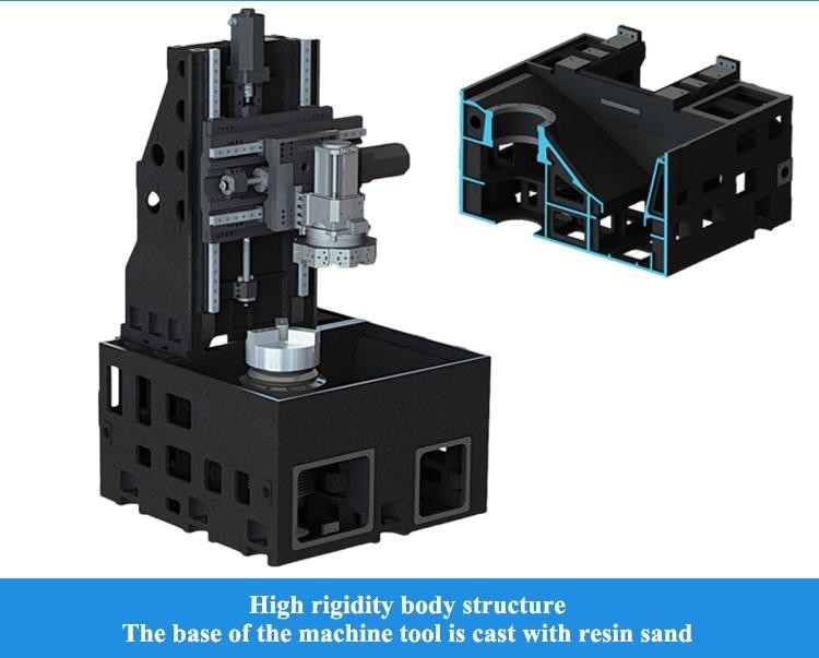 Alto custo de desempenho T6 CNC Machining Lathe Metal Turning Center SMTCL Vertical CNC Lathe