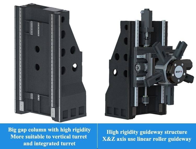 Alto custo de desempenho T6 CNC Machining Lathe Metal Turning Center SMTCL Vertical CNC Lathe
