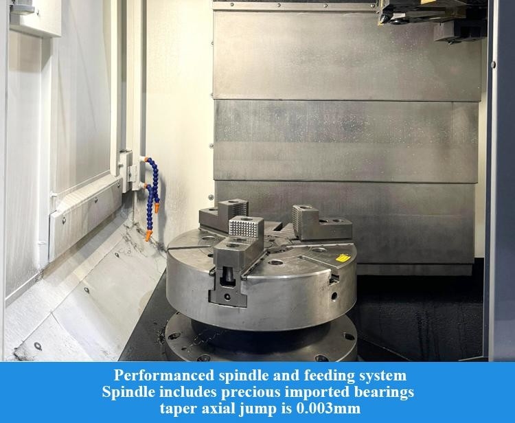 Alto custo de desempenho T6 CNC Machining Lathe Metal Turning Center SMTCL Vertical CNC Lathe