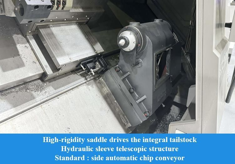 Alta rigidez Hard Rail CNC Turning Center HTC40Sm A2-8 Espinha Centro de Turning CNC de corte pesado