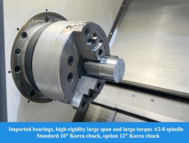 SMTCL Centro de torneamento CNC de corte pesado HTC40Sm Máquina de torneamento CNC de alto torque e alta rigidez