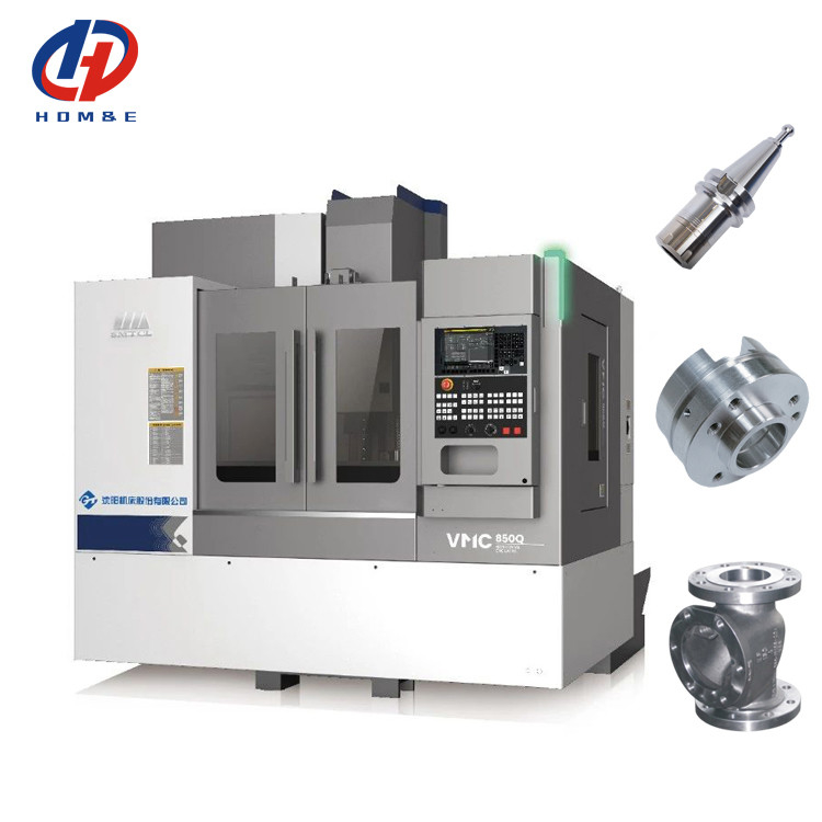VMC 850 1000 1100Q Máquina de fresagem CNC de 3 eixos Sistema FANUC Centro de usinagem vertical CNC