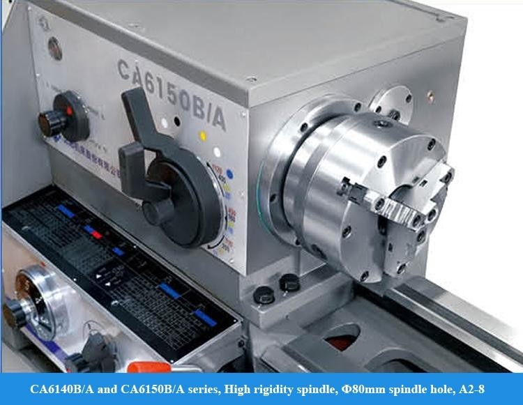 Torno manual CA6140B/A China Universal 2000mm Torno Máquina de torno manual convencional com digital