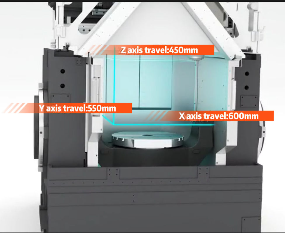 Centro de usinagem de cinco eixos VMU40H Max. Carga permitida 300kg 5 eixos de ligação Centro de usinagem vertical