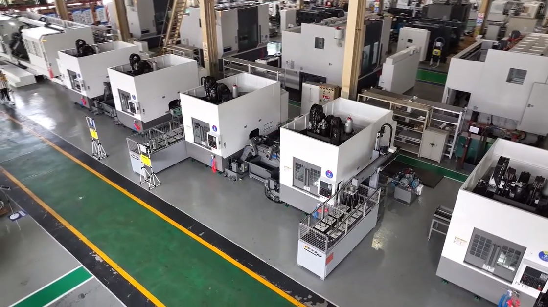 Torno vertical invertido IVT35 Peça de trabalho automática agarrando Linha de produção automatizada Torno CNC