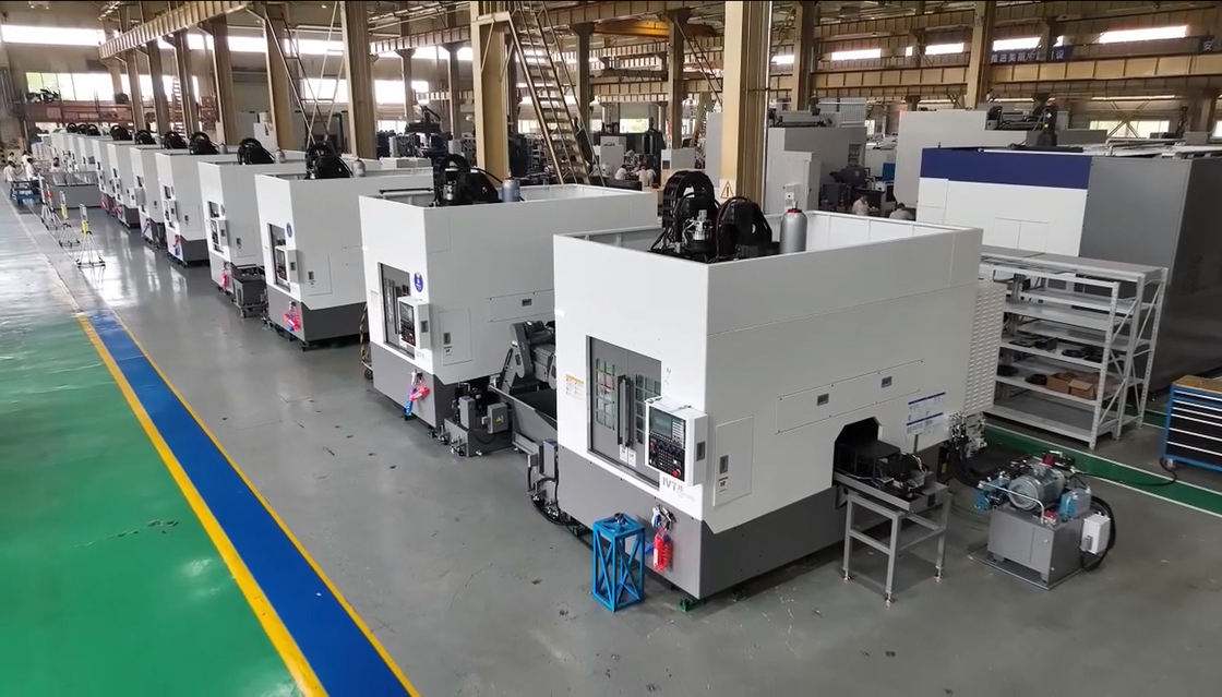 Torno vertical invertido IVT35 Peça de trabalho automática agarrando Linha de produção automatizada Torno CNC