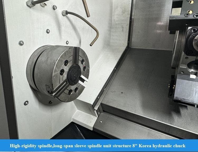 Torno CNC de Precisão HTC30Q Centro de Torneamento CNC SMTCL Torno CNC de Bancada Inclinada Horizontal