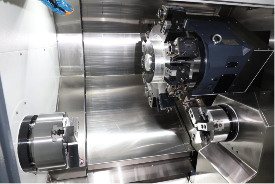 Double Spindle CNC Turning Center HTCSY50-S Interpolation Y-axis Turning and Milling Center