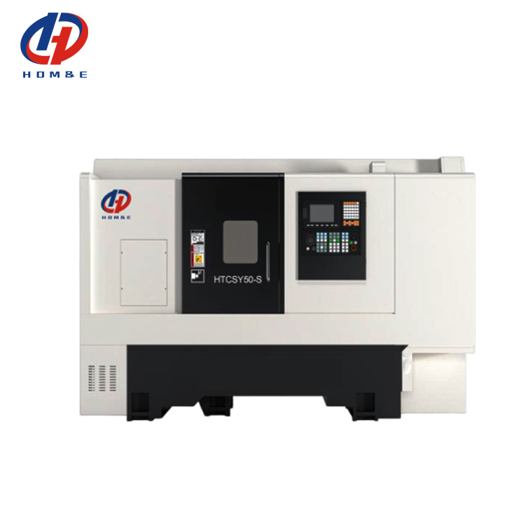 Interpolation Y-axis Turning and Milling Center HTCSY50-S BMT55 12 Turret Double Spindle CNC Turning Center