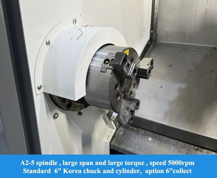 Torno CNC de cama inclinada horizontal T4S Alta rigidez 35 - 3000 rpm Velocidade do fuso