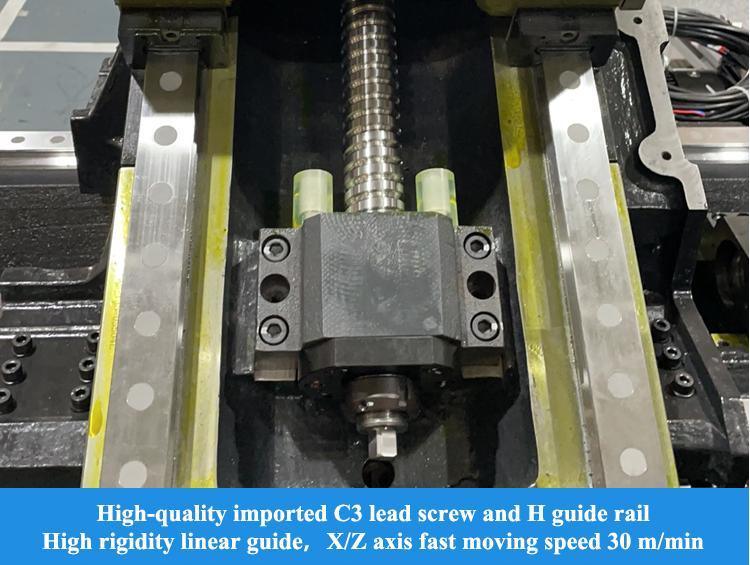 Torno CNC de cama inclinada horizontal T4S Alta rigidez 35 - 3000 rpm Velocidade do fuso