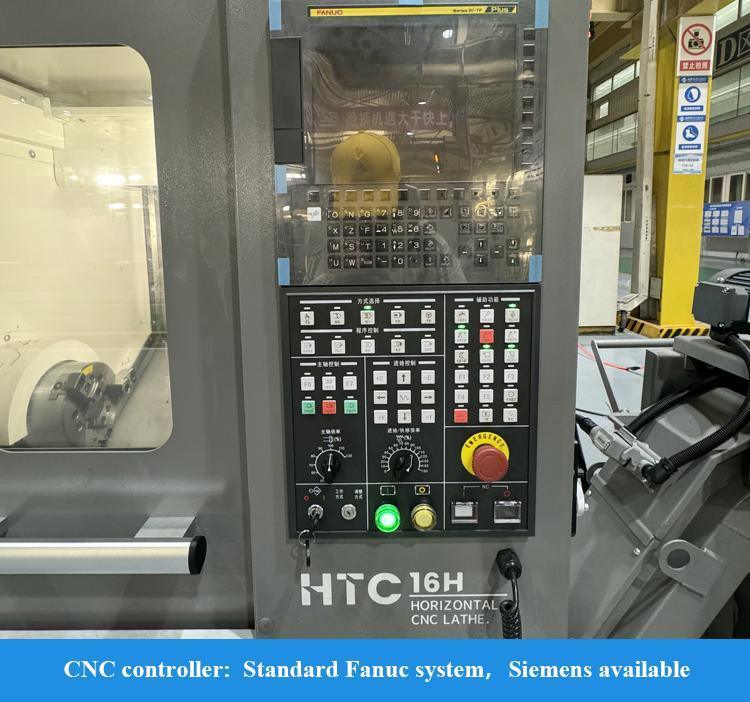 SMTCL Alta precisão Pequenas peças de usinagem 5000rpm A2-5 Fuso Servo Turretas Horizontais HTC16H Slant Bed CNC Torno