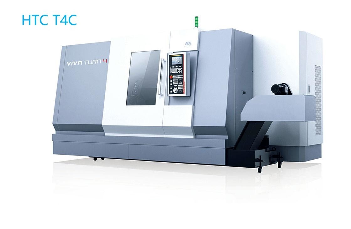 Tornos de trabalho de gerencio VIVA T4C do metal do torno 3000r/min do CNC da cama inclinada horizontal de 45 graus