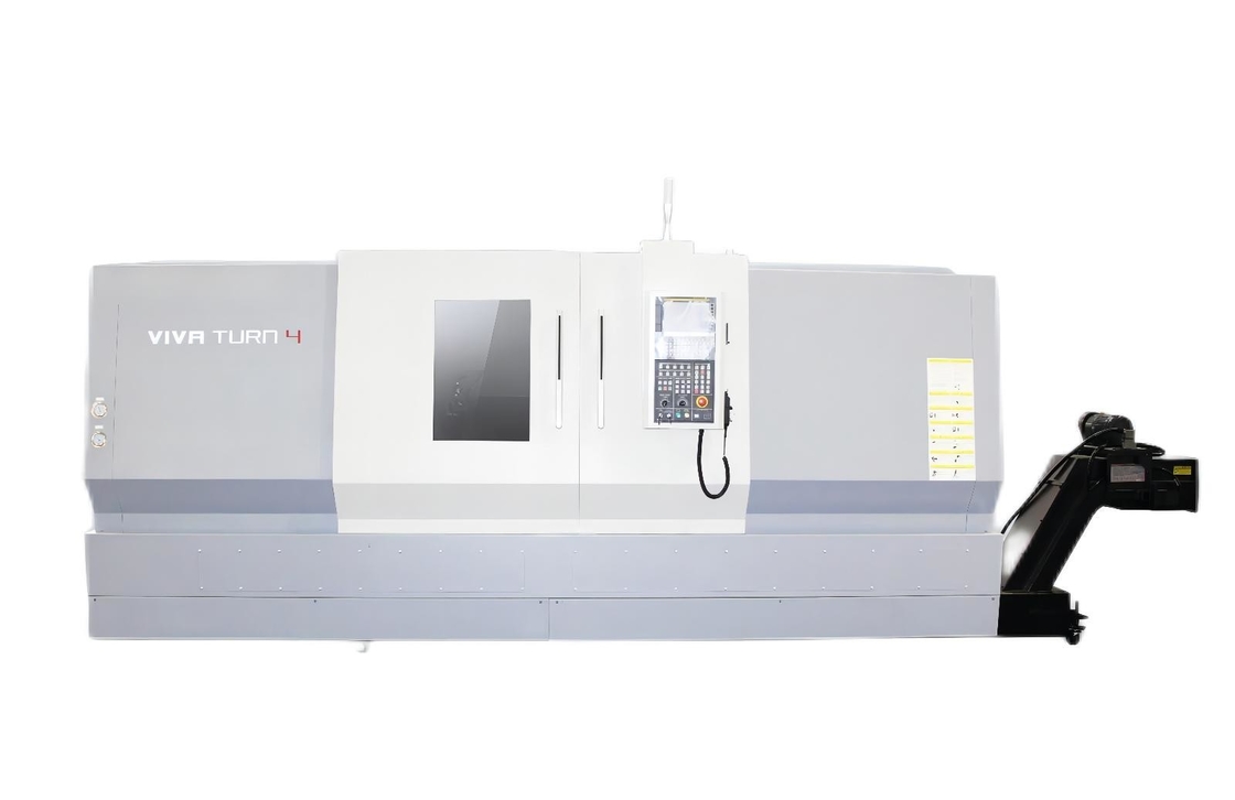 Rigidez alta inclinada horizontal 35 do torno VIVA T4S do CNC da cama - velocidade do eixo 3000r/min