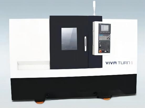 O metal que trabalha a máquina inclinada T1/500 VIVA do torno do CNC da cama GERENCIE resistente